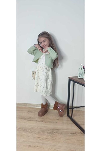 Enga Vera Girl's Dress, Children's Dress with Bolero, Stylish Casual Dress wi...