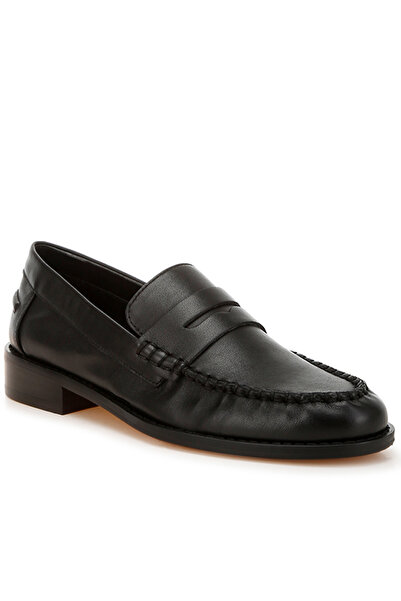 london Rag Women Genuine Leather Loafers in Black
