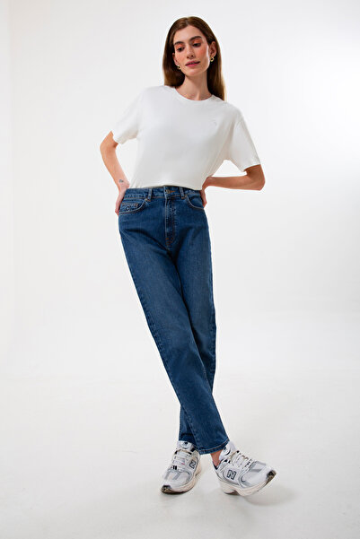 UNIQVIBE Organic Cotton Blue Women's Comfort Jean Pants