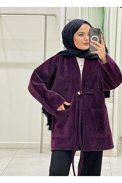 Rumella 26K8162 KABAN CEKET FOX KÜRKLÜ ÖNÜ TEK DÜĞMELİ MÜRDÜM