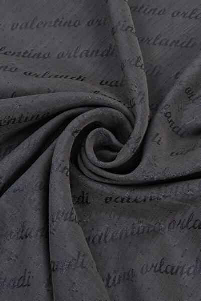 Valentino Orlandi Siena, Jacquard Cocoon Shawl - Signature Pattern - 13 - Anthracite