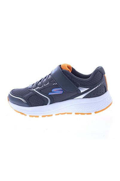 SKECHERS Go Run Consistent Velcro Closure Shoes - Charcoal & Orange