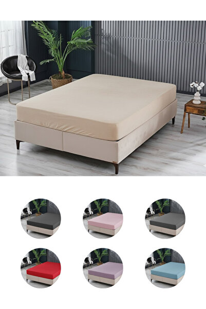 Semay Tekstil ملاءة سرير قطنية ممشطة 100% قطن فاخرة مع حواف مطاطية مفرد/مزدوج/كبير