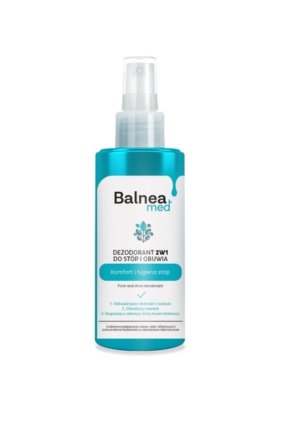 Barwa Cosmetics Deodorant pentru picioare si incaltaminte, Balnea Med, Barwa Cosmetics, 150 ml