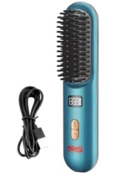 Fipka DSP Professional Cordless Hair Straightener Brush, 11142