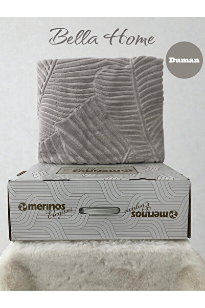 Bella Home بطانية إيليجانس إمبوس فردية - مع العلبة الأصلية - 160×220 سم - ألوان وأنماط جديدة