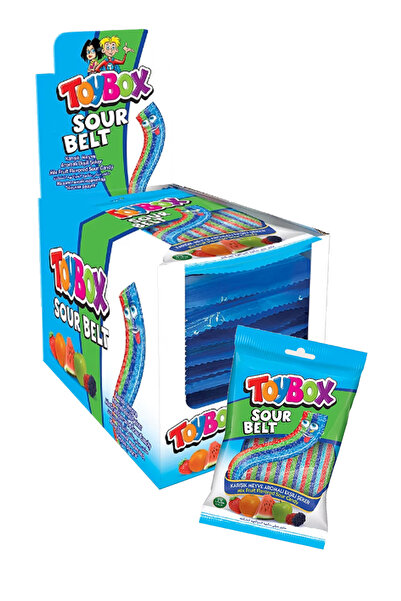 Toybox حلوى جيلي حامضة من تويبوكس، حزمة من 12 قطعة، 70 جرام