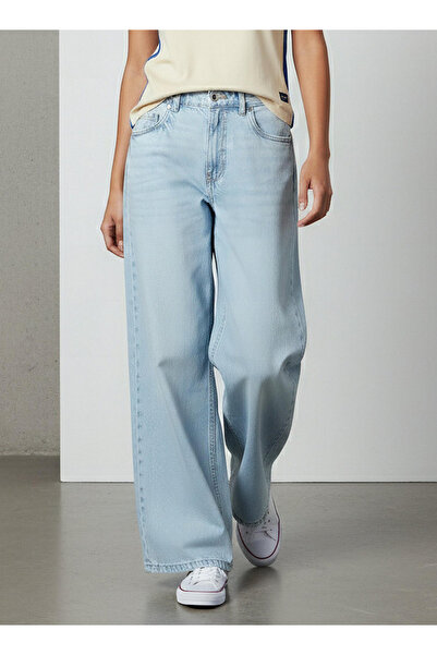 Lee Cooper بنطلون جينز أرجل واسعة بخصر مرن