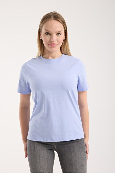 G-FOX Tricou pentru femei bumbac 100% basic cu gât rotund, cu mânecă scurtă, confortabil, cu formă normală, elastic, pentru zi cu zi 6010