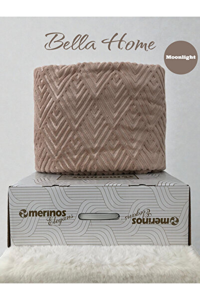 Bella Home بطانية إيليجانس إمبوس فردية - مع العلبة الأصلية - 160×220 سم - ألوان وأنماط جديدة