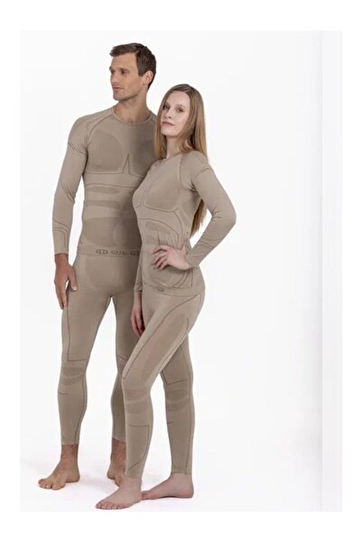 OIL COMPANY Unisex Rüzgar Geçirmez Her Koşula Uygun Profesyonel Termal Içlik Alt Üst Set Seamless Iıı. Seviye