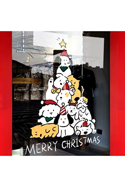 MKARAKAN Autocolant pentru brad de Crăciun Rvell utilizat pe uși, sticlă, etc...