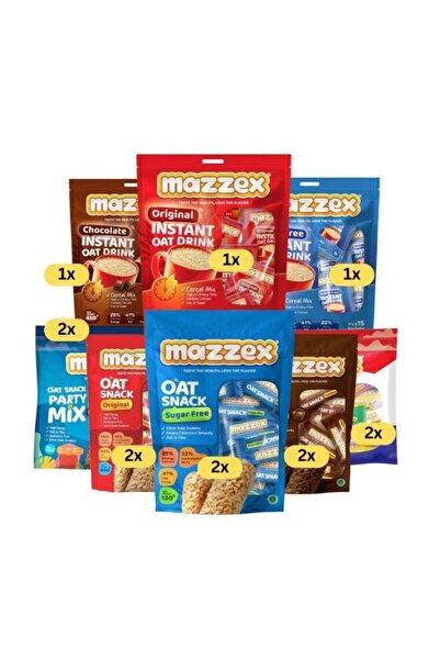 Mazzex مجموعة متنوعة من 13 نوعًا من وجبات الشوفان الخفيفة