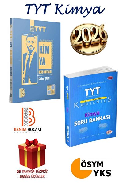 Editör Yayınevi 2026 Benim Hocam TYT Kimya Ders Notları Görkem Şahin+Editör Y...