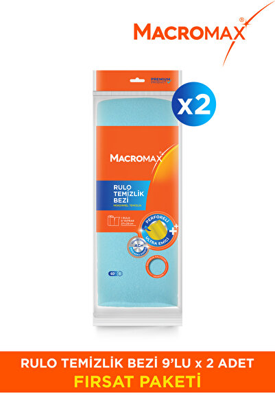 MACROMAX Rulo Temizlik Bezi Pratik Kullan At Mutfak Bezi 2 Adet