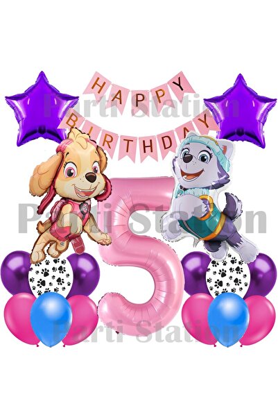 Parti Station Paw Patrol Skye and Everest Concept 5 Year Old Birthday Party B...