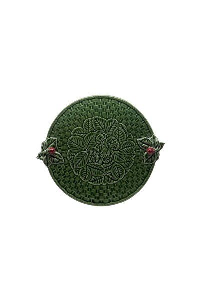 Bordallo Pinheiro - Çilek Peynir Tabağı 37cm