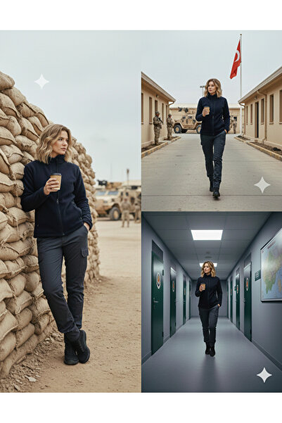 TAKTİK Kadın İnfaz Koruma Siyah Kargo Pantolon