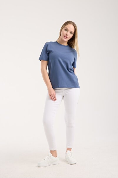 G-FOX Tricou pentru femei basic guler rotund cu mânecă scurtă bumbac 100% cu potrivire confortabilă, respirabil 6008