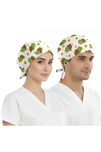 ÇİZGİ MEDİKAL Cerrahi hemşire bonesi ameliyat bonesi doktor bonesi aşçı bonesi