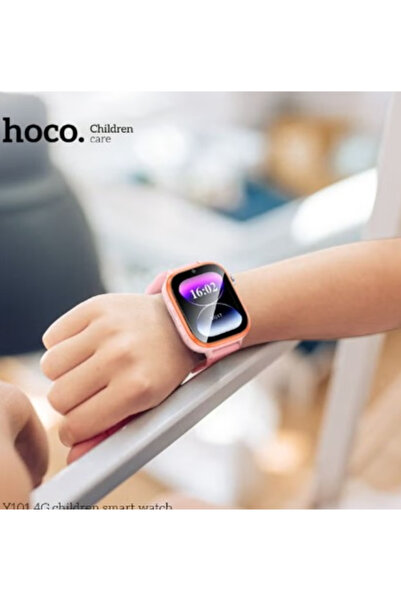 Hoco Kids Watch - Y101 Smart Watch Kids - Pink (Supports 4G Network - GPS)