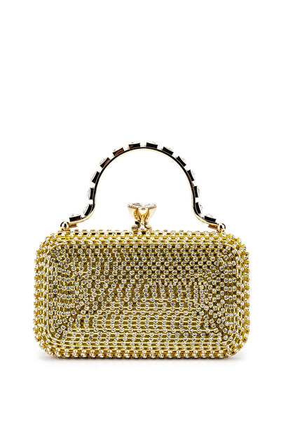 Tamer Tanca Kadın Vegan Sarı Abiye Çanta