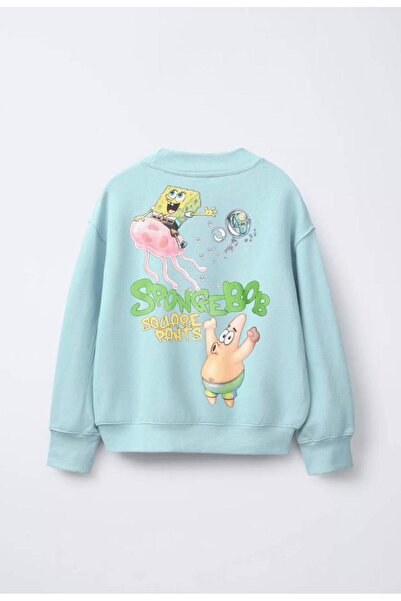 ALYAKİDS سترة رياضية مريحة ذات تصميم ناعم الملمس مطبوع عليها تصميم سانجر بوب ...