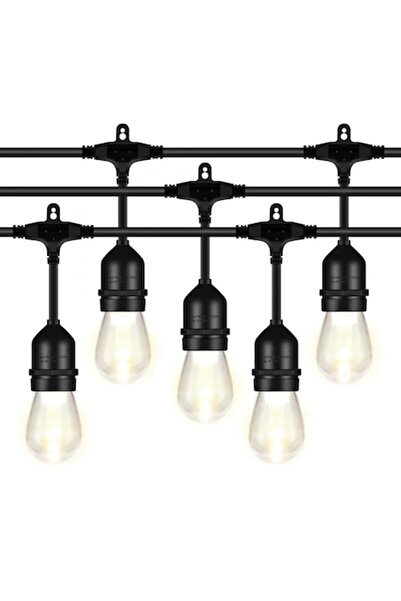 Deliny Șir luminos decorativ cu LED, 10 LED-uri, 10 m, alb cald, conectabil, ...