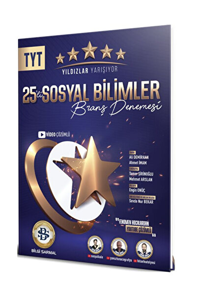 Açı Yayınları Bilgi Sarmal Yıldızlar Yarışıyor TYT Sosyal Bilimler 25 Li Bran...