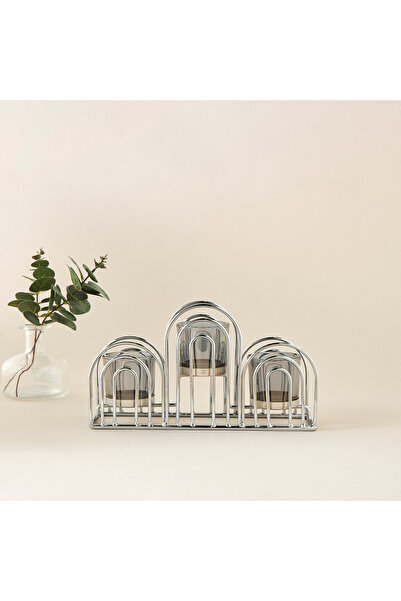 Lifestyle حامل شموع معدني صغير - 15 سم