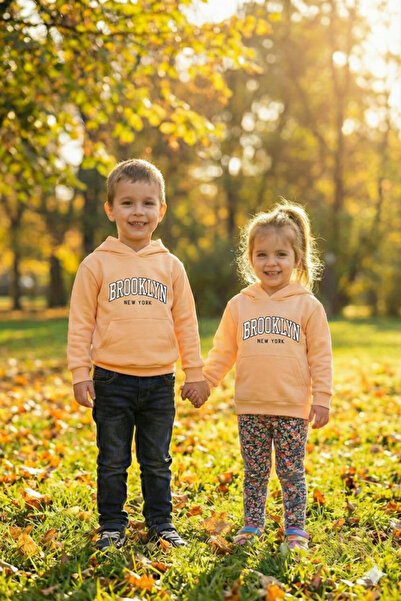 Bonbelle سويت شيرت بغطاء رأس للأطفال من 3 إنترس بويز/بنز بروكلين بي مطبوع ك <...