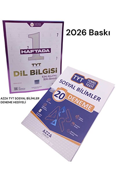 Üç Dört Beş Yayıncılık ÜÇ DÖRT BEŞ 2026 TYT DİLBİLGİSİ SORU BANKASI+AZZA SOSY...
