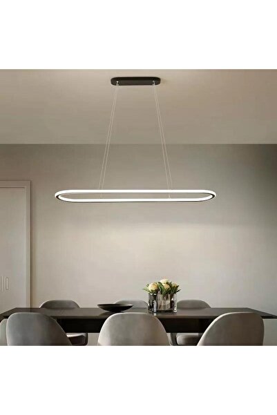 Elektroyou Alessa Siyah Kasa Çift Yönlü Beyaz Ledli Avize