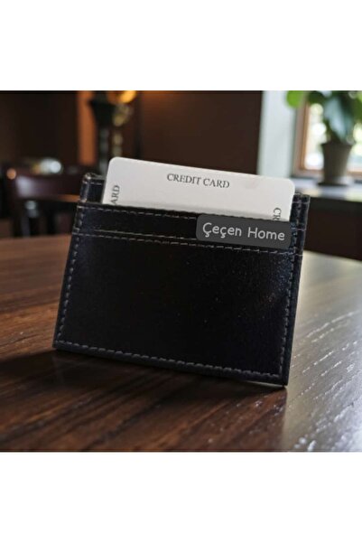 ÇEÇEN HOME محفظة رجالية رفيعة من الجلد الصناعي بخمسة أقسام لحمل البطاقات مع ح...