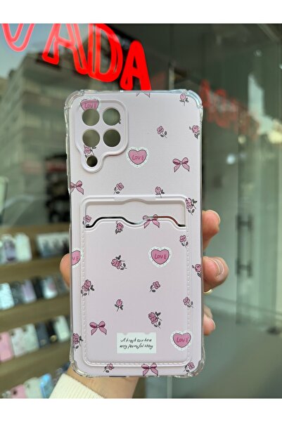 OVADA SAMSUNG GALAXY A22 Uyumlu Kamera Korumalı Kartlıklı Baskılı Darbe Emici...