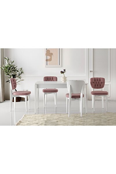 VRL Vario Mutfak Cafe Masası Perla Ahşap Sandalye Takımı