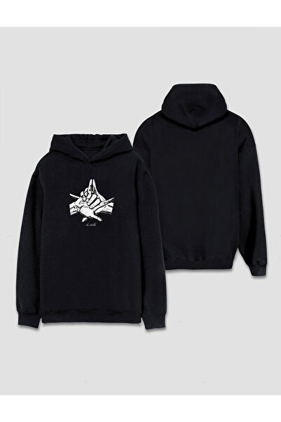 Darkia Yıldız Gol Sevinci Özel Tasarım La Stella Yazılı Baskılı Kapşonlu Sweat Hoodie