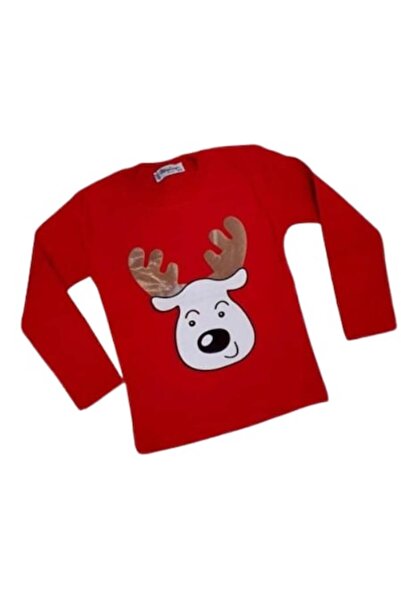 OEM Children's Christmas sweater, red, quilted