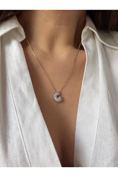 Venus Design Çelik Balon Harf Kolye