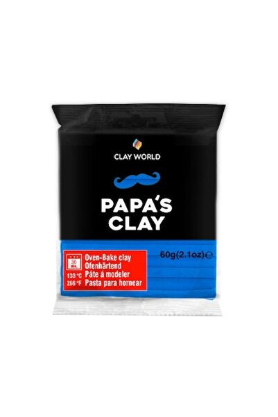 Clay World Argilă polimerică Papa's Clay, 60g, albastru ocean