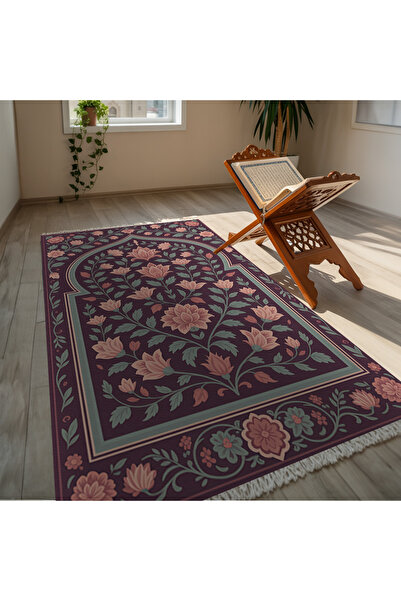 TURKISHRUG KINGDOM Çok Renkli Modern Geometrik Tasarım Kişiye Özel Seccade