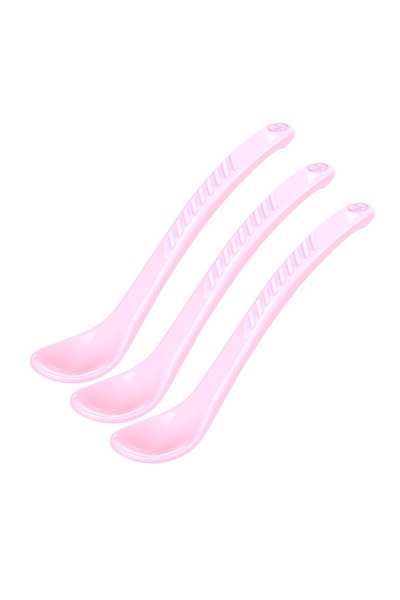 Twistshake Set 3 lingurite bebe 4 luni +, Roz