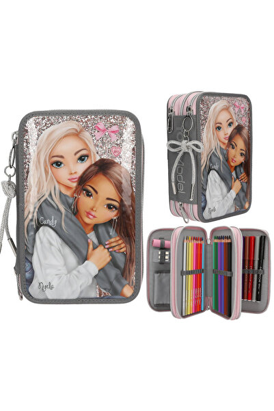 Top Model My BFF Triple-Compartment Equipped Pencil Case