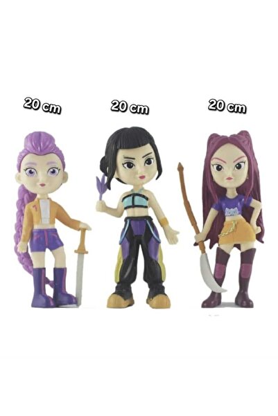OEM Σετ 3 Φιγούρες K Pop (Μίρα, Ρούμι & Ζόι) 20 εκ.