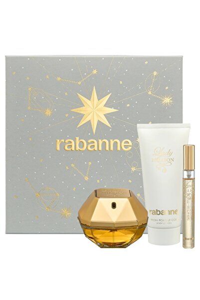 Paco Rabanne Gift Set, Lady Million, Eau de Parfum 50 ml + Body Lotion 75 ml + Eau de Parfum 10 ml