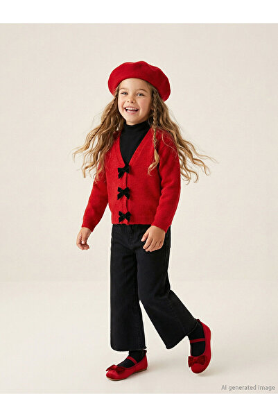 LC Waikiki Lcw Kids V-Neck Girl's Knitwear Cardigan