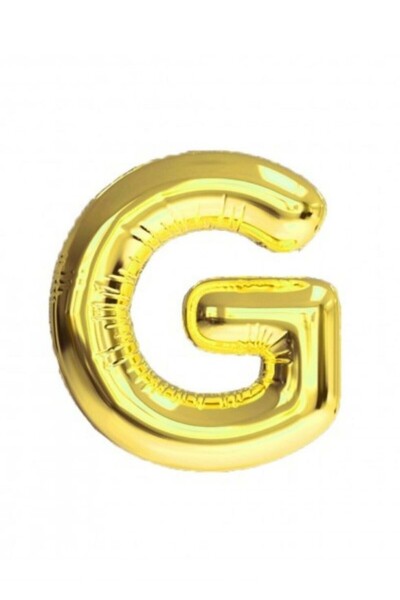 ENG PARTİ DÜNYASI Letter g - Gold Foil Letter Balloon 40 Inch