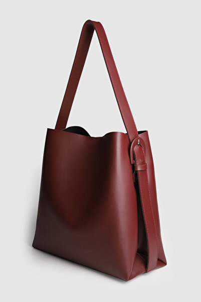 La La'Graccio Paris Lagraccio Paris Women's Perry Large Size Shoulder Bag with Buckle Detail