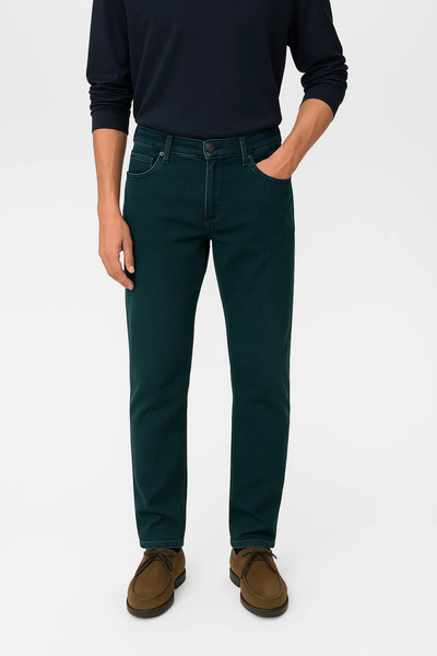 DAMGA JEANS Men's Flexible High Waist 5 Pocket Y.Blue Jeans