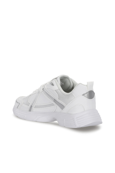 Slazenger Pantofi sport albi pentru alergare și mers pe jos EVOX pentru femei